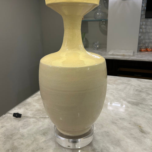 Porcelain Lamp with Acrylic Base