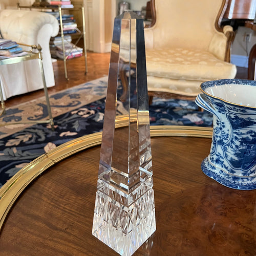 Great City Traders Cut Crystal Obelisks with Square Base - Sold as a Pair